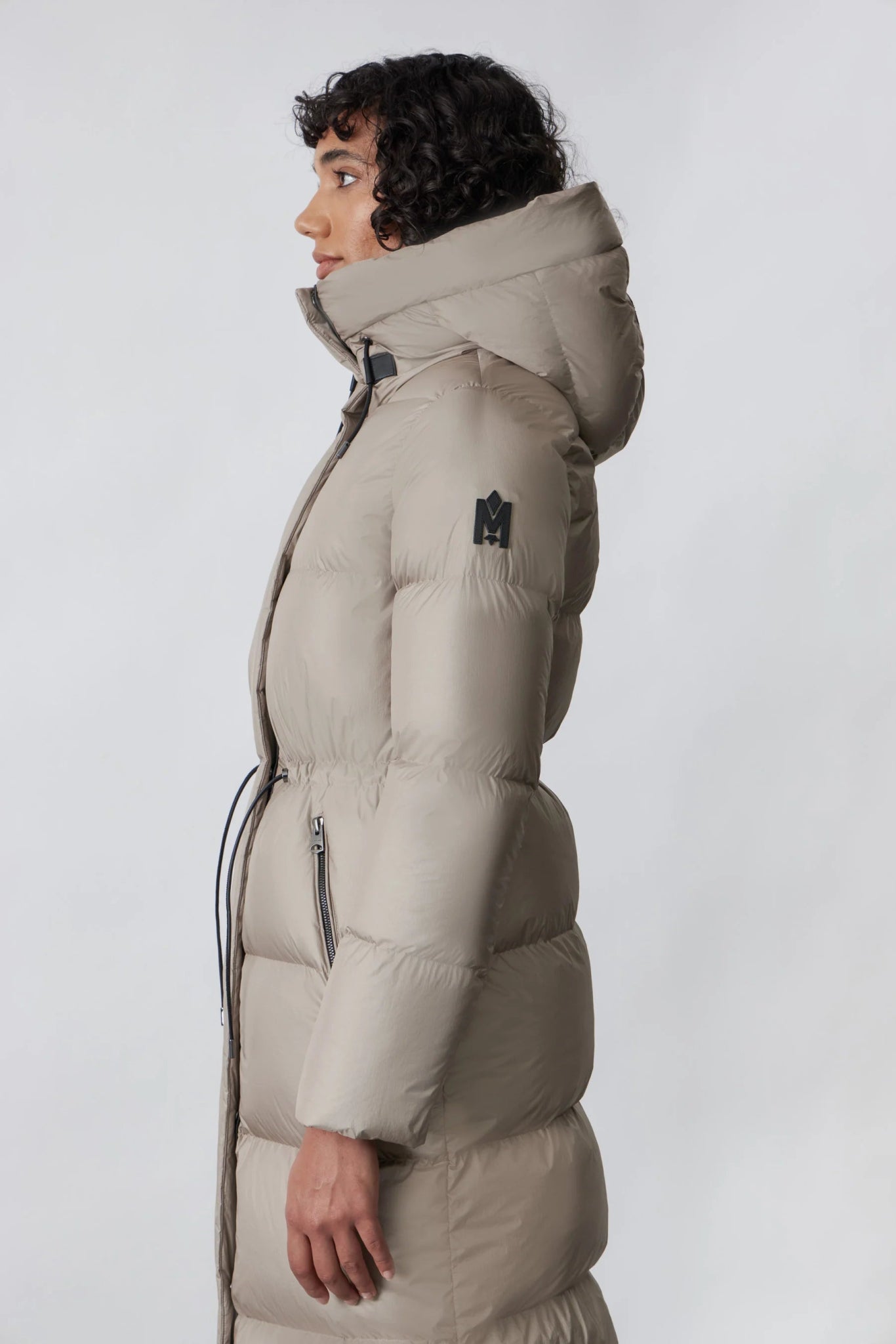 MACKAGE ISHANI - foil shield long down coat with hood - Boutique Bubbles