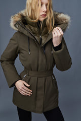 MACKAGE JENI-F - Down parka with removable bib and natural fur - Boutique Bubbles