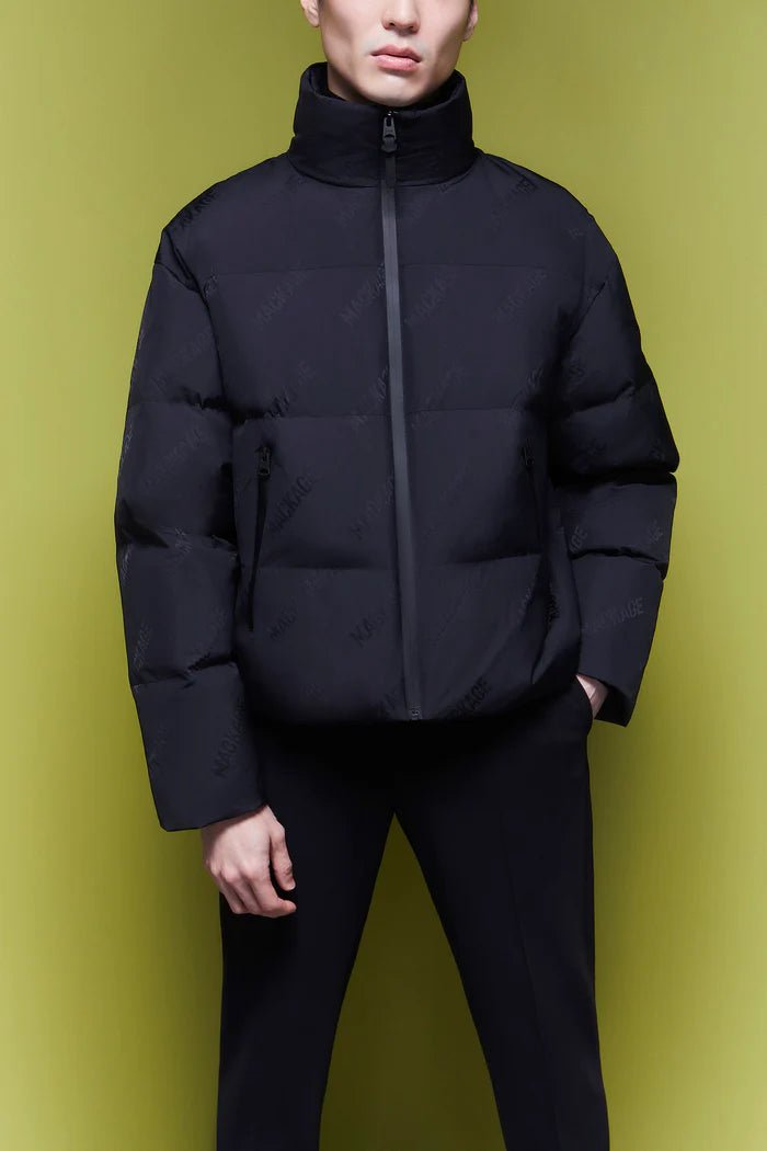 MACKAGE JOE-CITYMG - Agile-360 medium down jacket with logo pattern - Boutique Bubbles