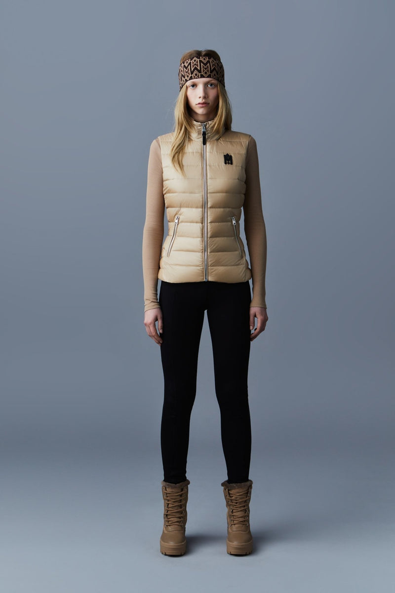 MACKAGE KARLY recycled E3-Lite down vest with peplum - Boutique Bubbles