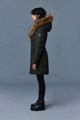 MACKAGE KAY-F - down coat with signature natural fur collar (WITH LOGO ON THE LEFT SLEEVE) - Boutique Bubbles