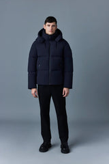 MACKAGE KENT-STR2 - Stretch matt down jacket with hood - Boutique Bubbles