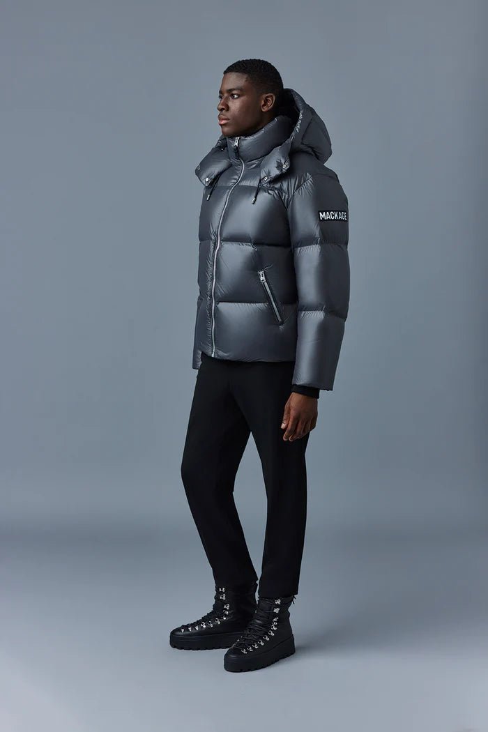 MACKAGE KENT-Z - lustrous light down jacket with hood - Boutique Bubbles