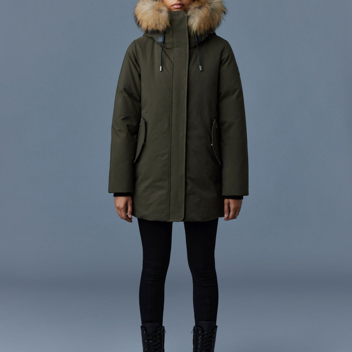 MACKAGE KINSLEE-F - Parka surdimensionnée en duvet 2 en 1 avec bavette