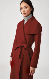 MACKAGE MAI - double-face wool coat with waterfall collar - Boutique Bubbles