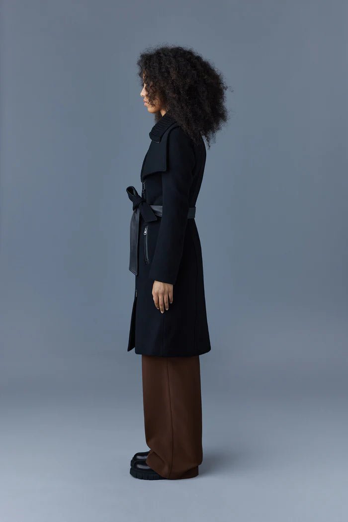MACKAGE NORI-K - 2-in-1 double face wool coat with sash - Boutique Bubbles