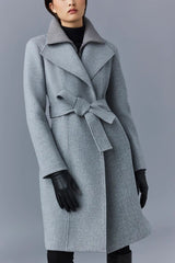MACKAGE NORITA - 2-in-1 double face wool coat with sash - Boutique Bubbles