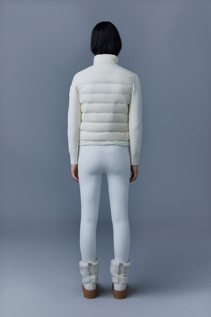 MACKAGE OCEANE-Z - mixed-media cardigan - Boutique Bubbles