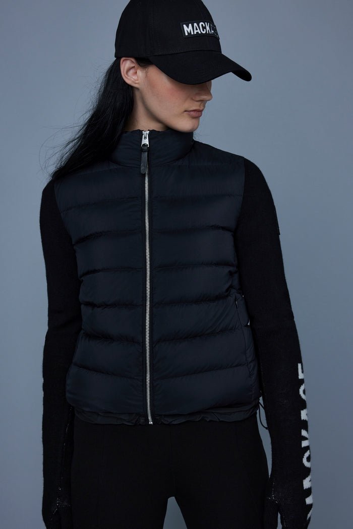 MACKAGE OCEANE-Z - mixed-media cardigan - Boutique Bubbles