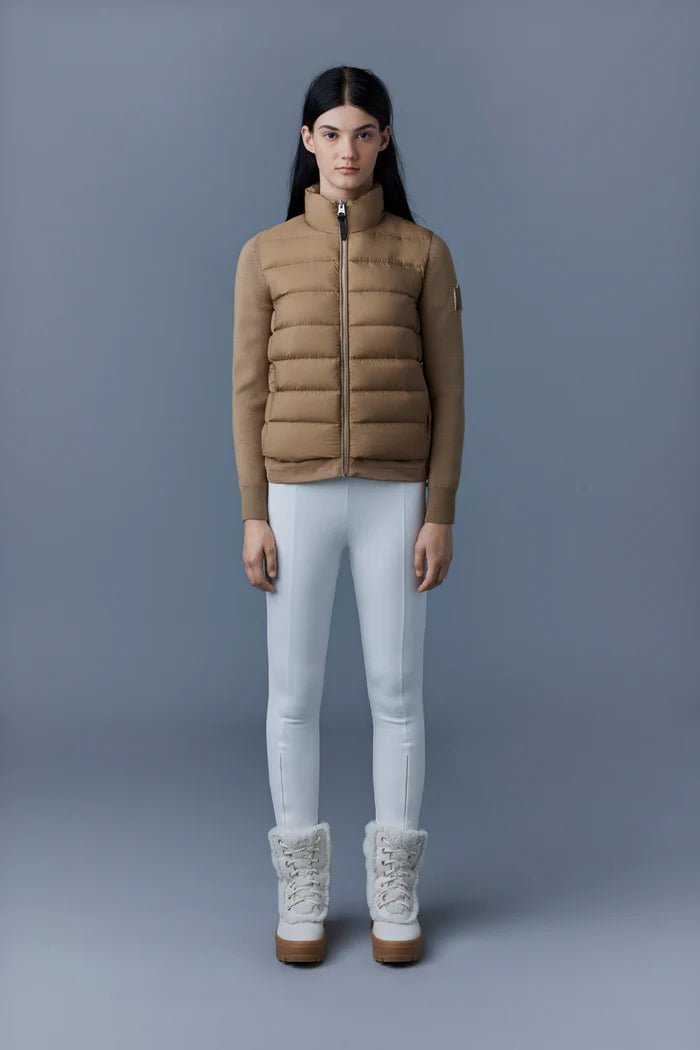 MACKAGE OCEANE-Z - mixed-media cardigan - Boutique Bubbles