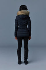 MACKAGE PATSY-FR - Down jacket with removable natural fur trim (WITH LOGO ON THE LEFT SLEEVE) - Boutique Bubbles