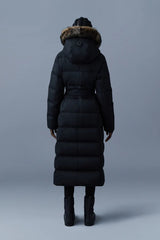 MACKAGE SHYLA-SH - 2-in-1 down coat with removable bib and sheepskin trim - Boutique Bubbles