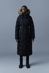 MACKAGE SHYLA-SH - 2-in-1 down coat with removable bib and sheepskin trim - Boutique Bubbles