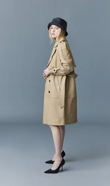 MACKAGE TRISHA L - leather trench coat with sash belt - Boutique Bubbles