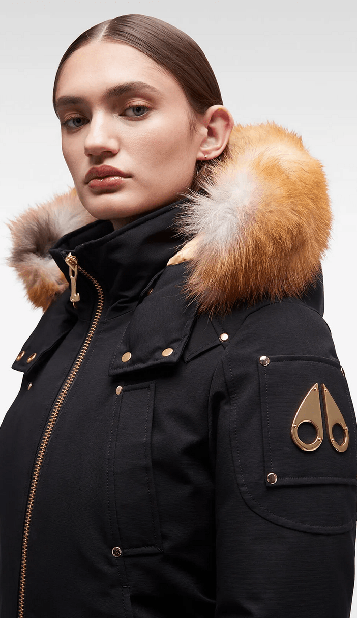 MOOSE KNUCKLES - GOLD DEBBIE BOMBER FUR - Boutique Bubbles
