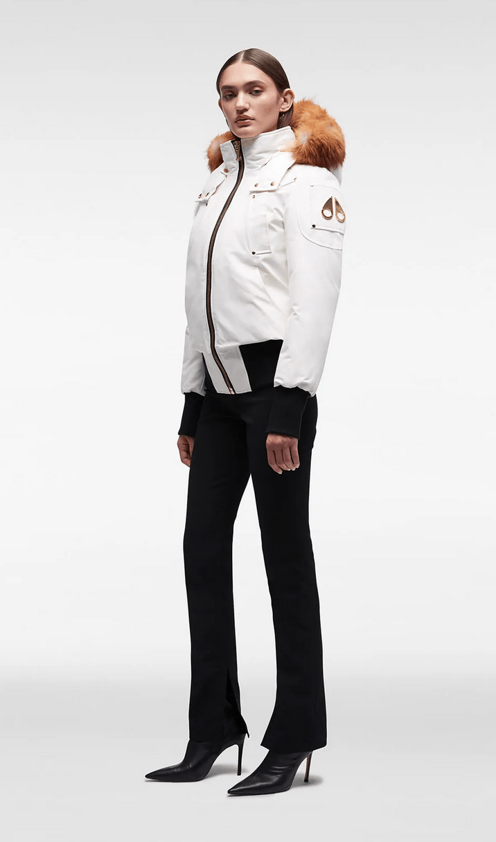 MOOSE KNUCKLES - GOLD DEBBIE BOMBER FUR - Boutique Bubbles