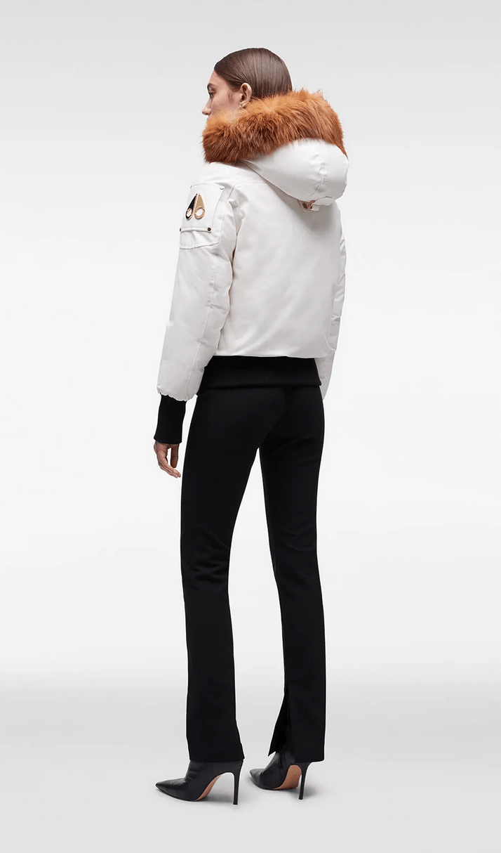 MOOSE KNUCKLES - GOLD DEBBIE BOMBER FUR - Boutique Bubbles