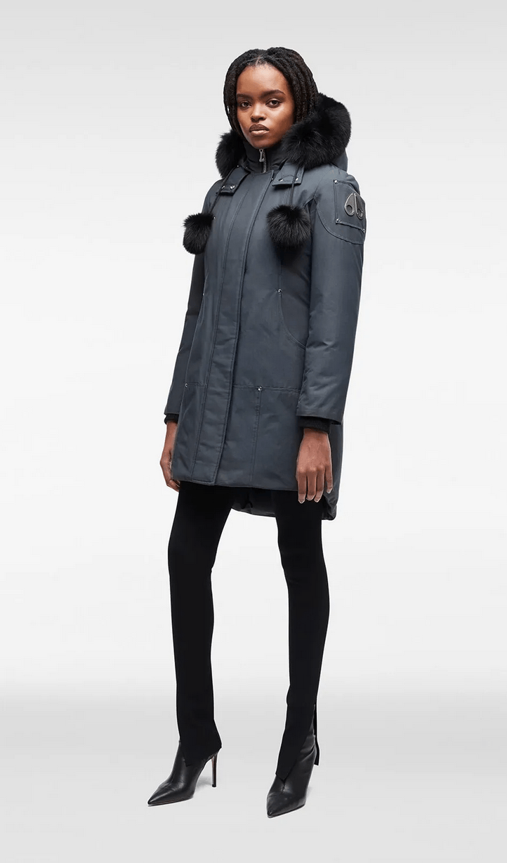 MOOSE KNUCKLES ORIGINAL STIRLING PARKA FUR WOMENS pompom