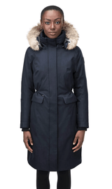 Knee clearance length parka