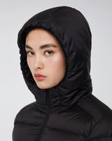 QUARTZ Co LIVIA-MID - lightweight down hooded jacket - Boutique Bubbles