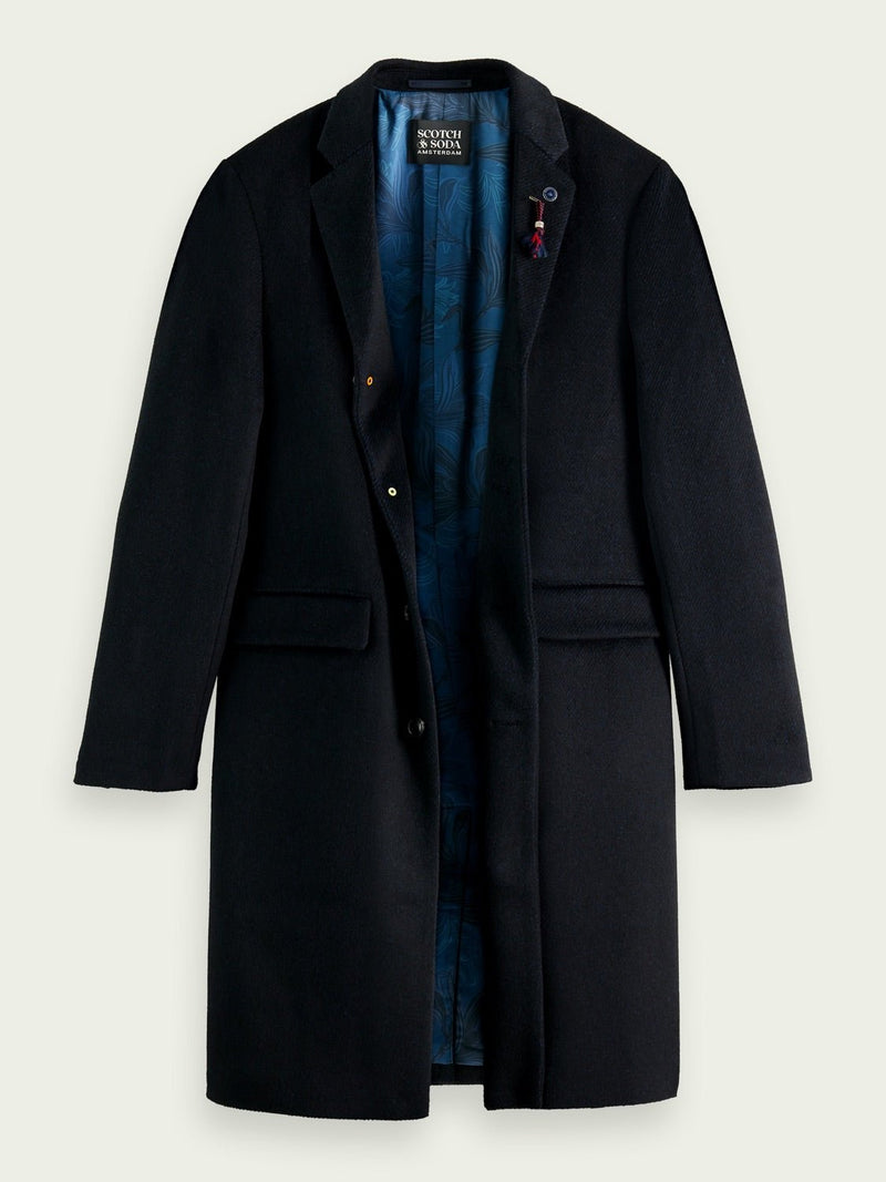 SCOTCH&SODA Classic wool-blend overcoat 169110 - Boutique Bubbles