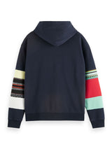 SCOTCH&SODA - Relaxed fit club soda applique hoodie in Organic Cotton 174501 - Boutique Bubbles