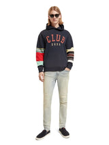 SCOTCH&SODA - Relaxed fit club soda applique hoodie in Organic Cotton 174501 - Boutique Bubbles