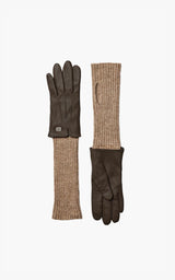 SOIA&KYO CARMEL-N - leather gloves with knit lining - Boutique Bubbles