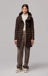 SOIA&KYO KARELLE - lightweight down coat with asymmetrical closure - Boutique Bubbles