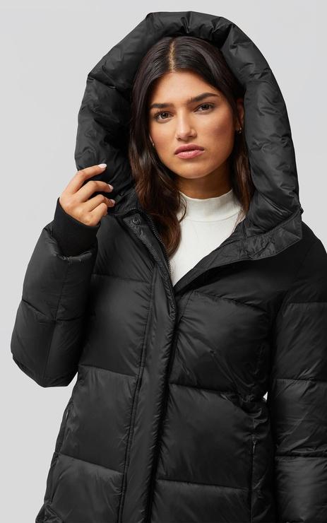 SOIA&KYO KAYA sustainable straight-fit eco puffer with large hood - Boutique Bubbles