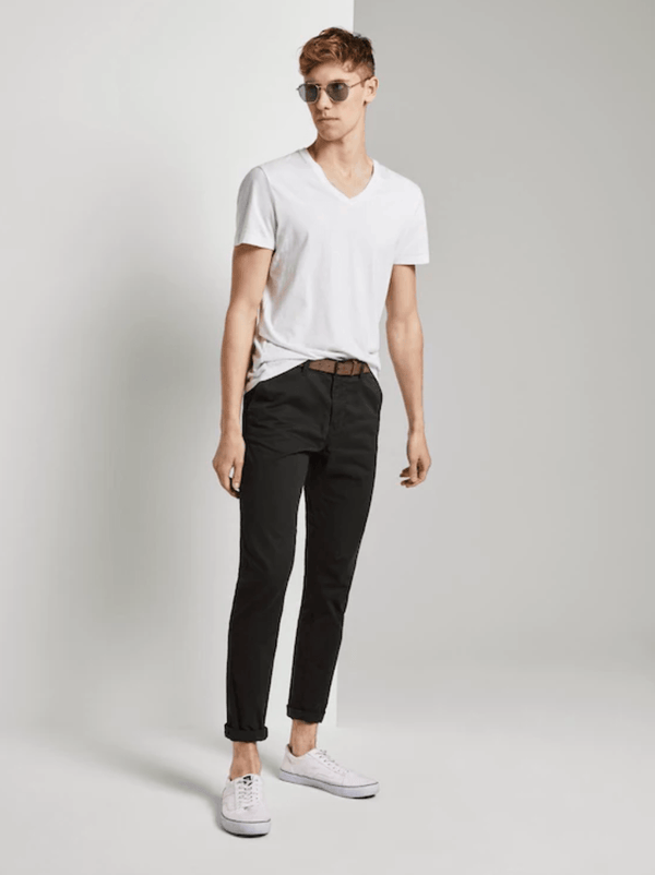 TOM TAILOR - Chinos With a Belt - 1008253 - Boutique Bubbles