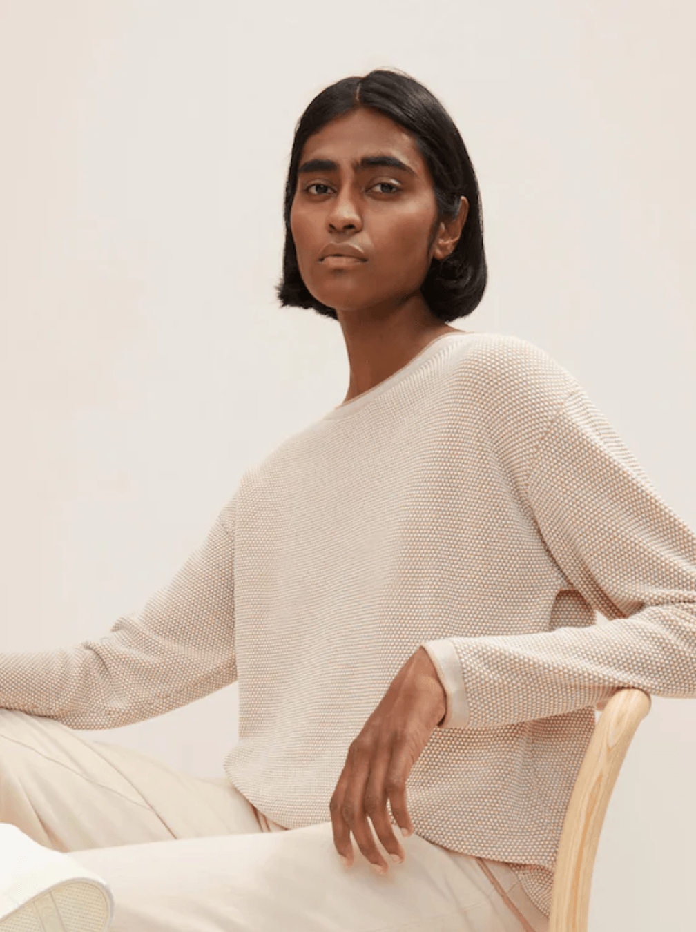 TOM TAILOR - Knitted jumper with texture - Boutique Bubbles