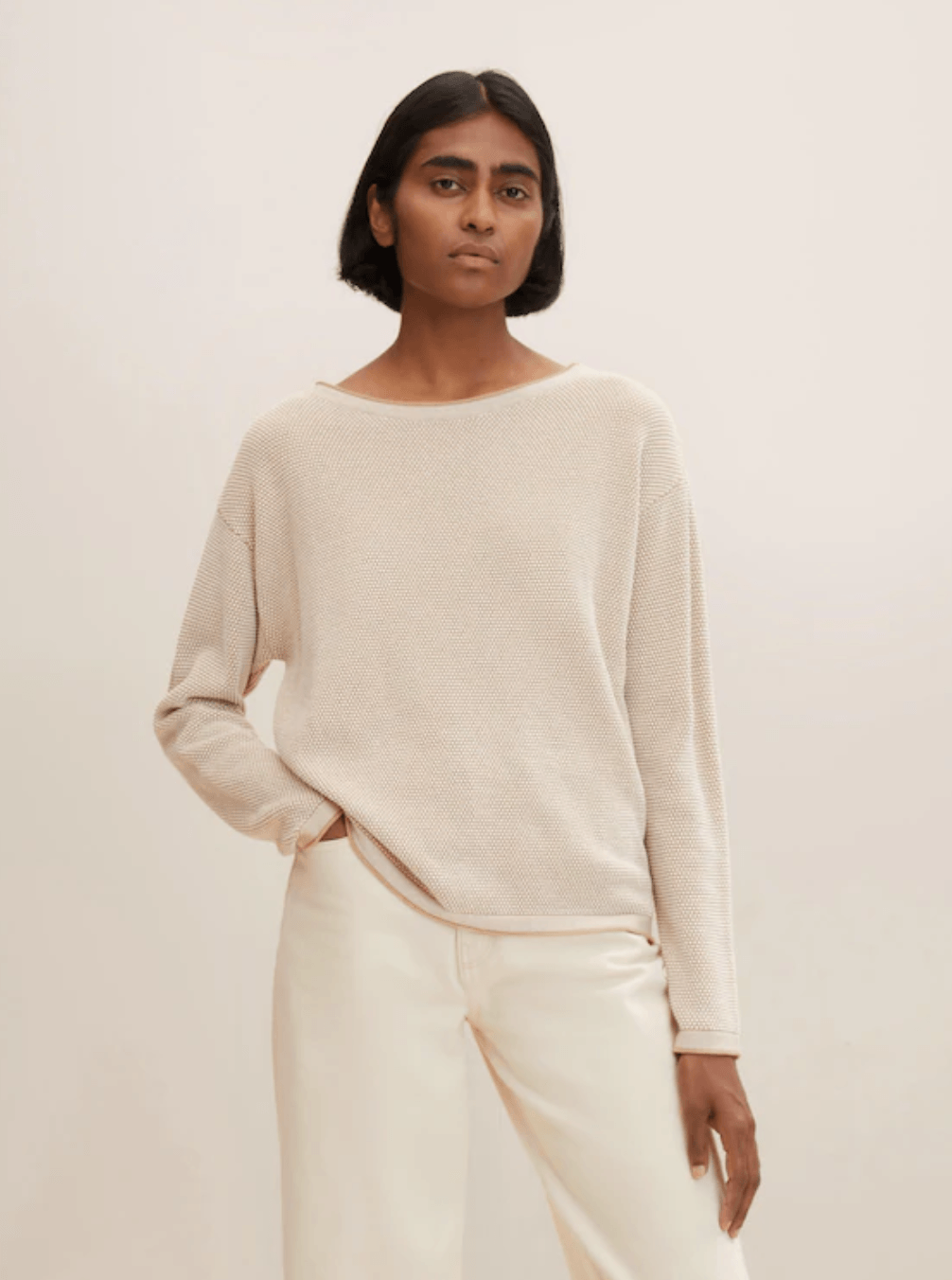 TOM TAILOR - Knitted jumper with texture - Boutique Bubbles