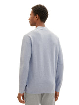 TOM TAILOR - Knitted sweater with a polo collar - Boutique Bubbles