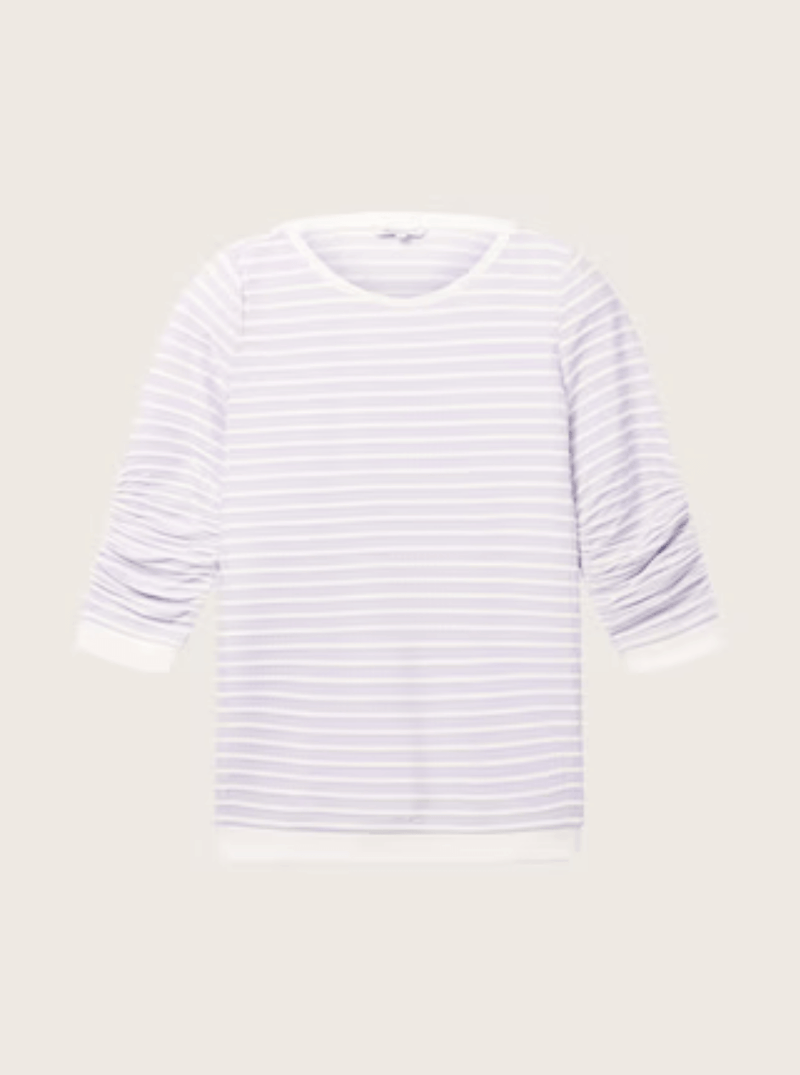 TOM TAILOR - Striped Jacquard sweatshirt - 1017277 - Boutique Bubbles