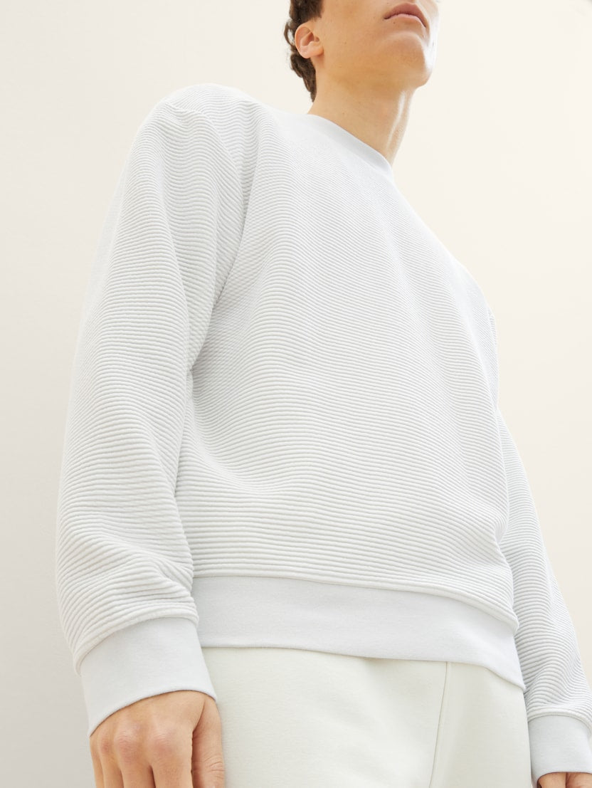 TOM TAILOR - structured crew neck sweater - Boutique Bubbles