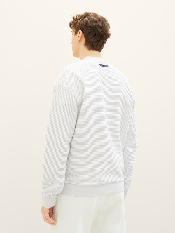 TOM TAILOR - structured crew neck sweater - Boutique Bubbles