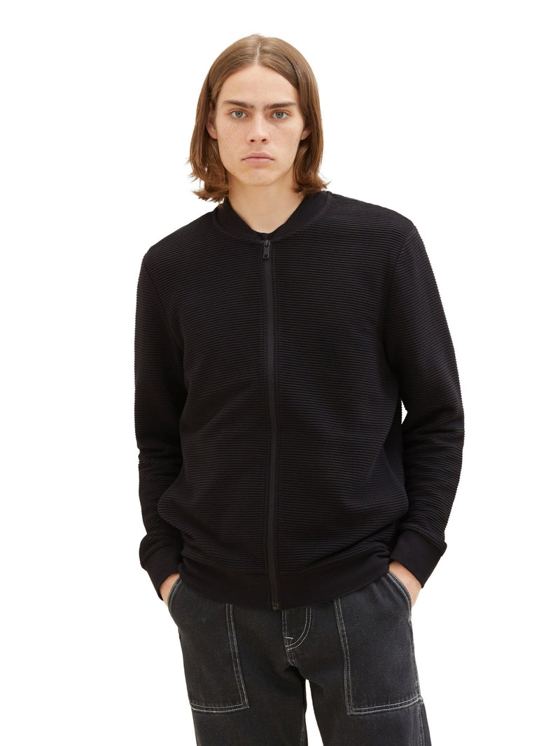 TOM TAILOR - structured sweat bomber jacket - Boutique Bubbles
