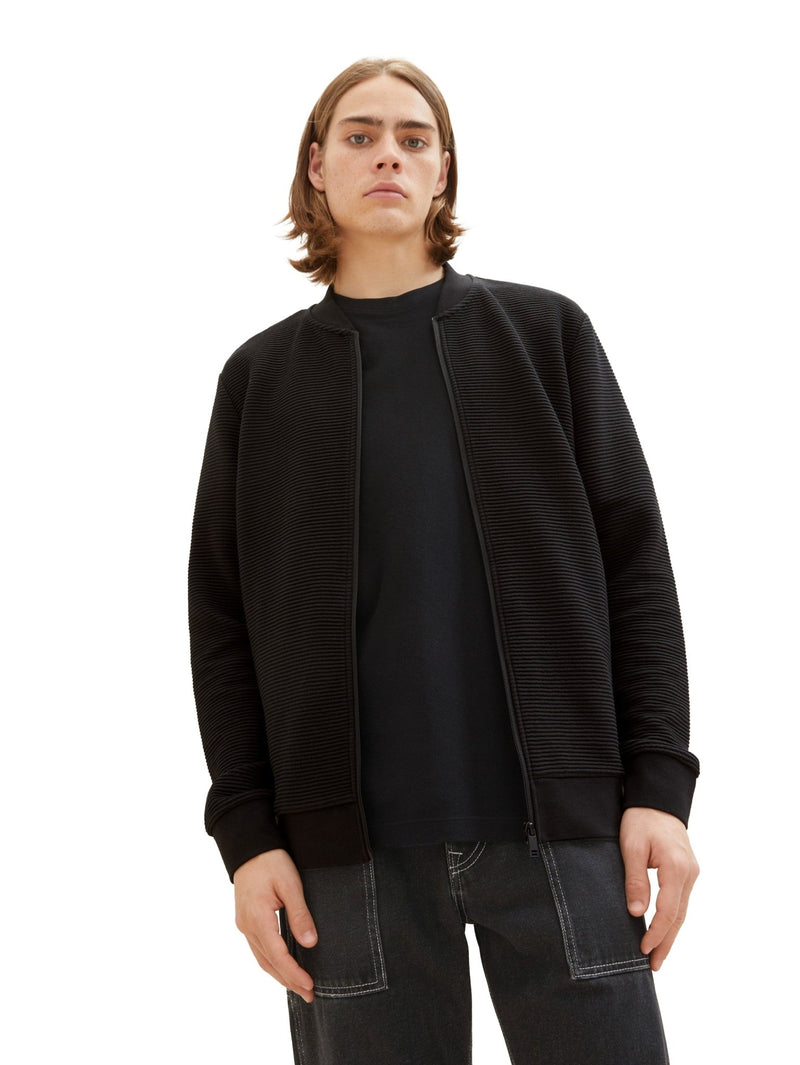 TOM TAILOR - structured sweat bomber jacket - Boutique Bubbles