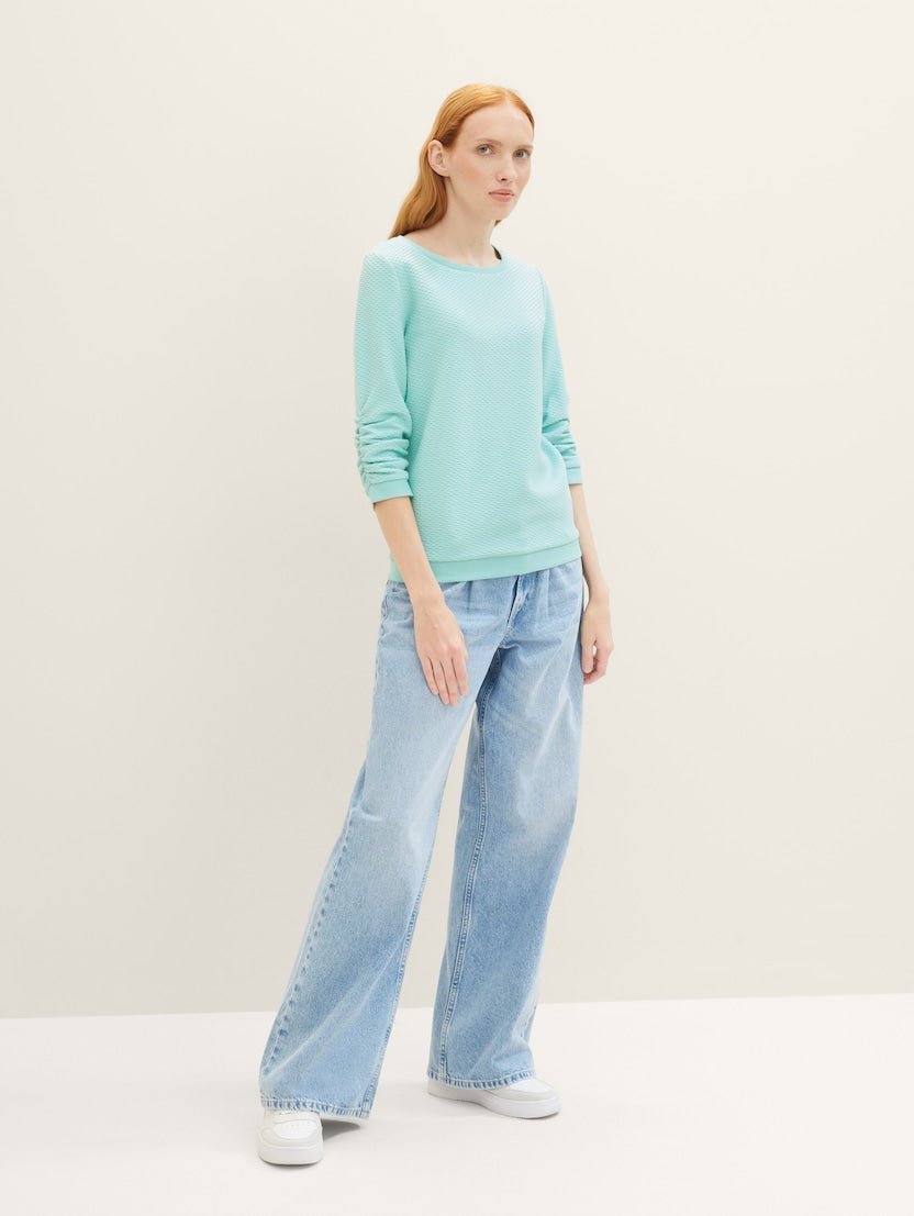 TOM TAILOR - Structured sweatshirt - 1039979 - Boutique Bubbles
