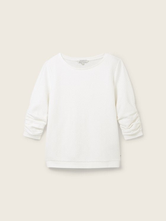 TOM TAILOR - Structured sweatshirt - 1039979 - Boutique Bubbles