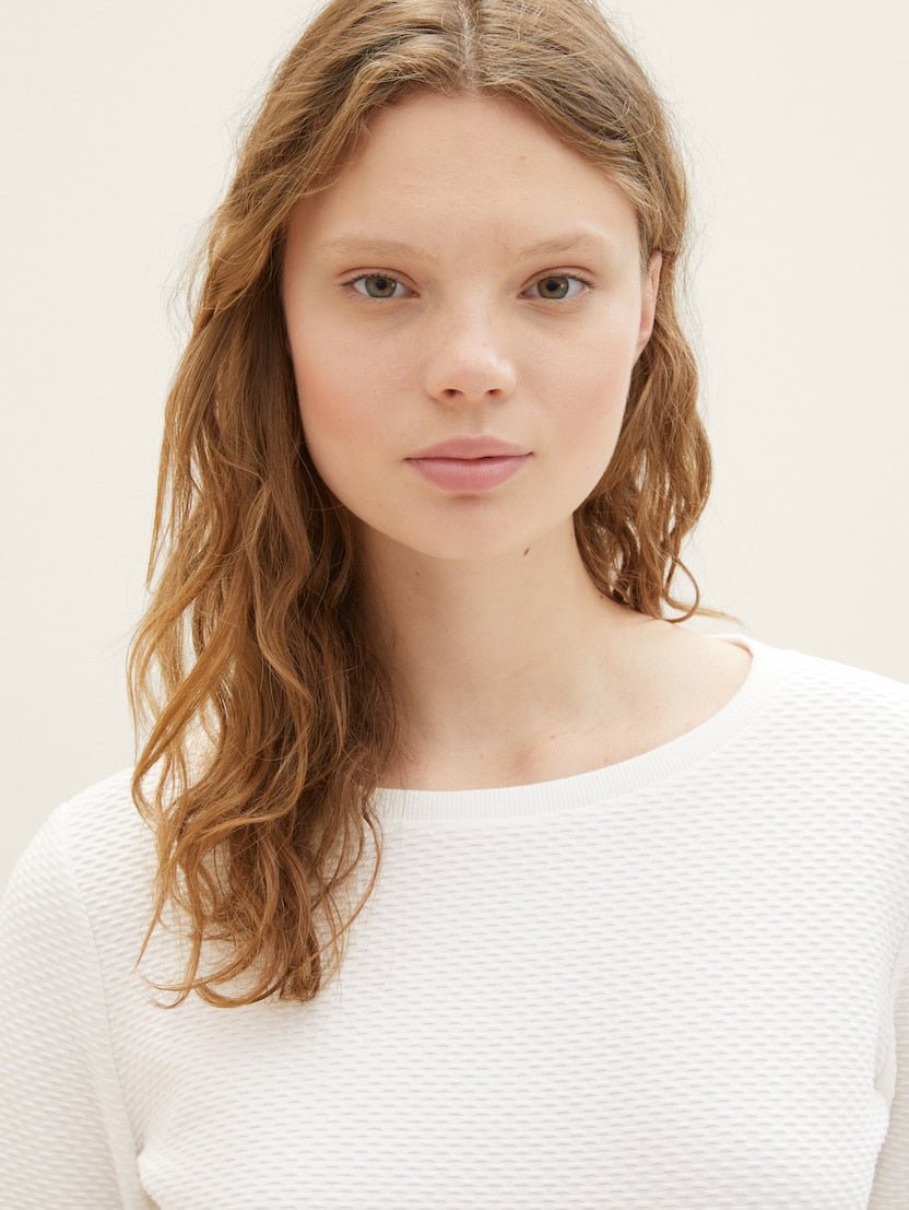 TOM TAILOR - Structured sweatshirt - 1039979 - Boutique Bubbles