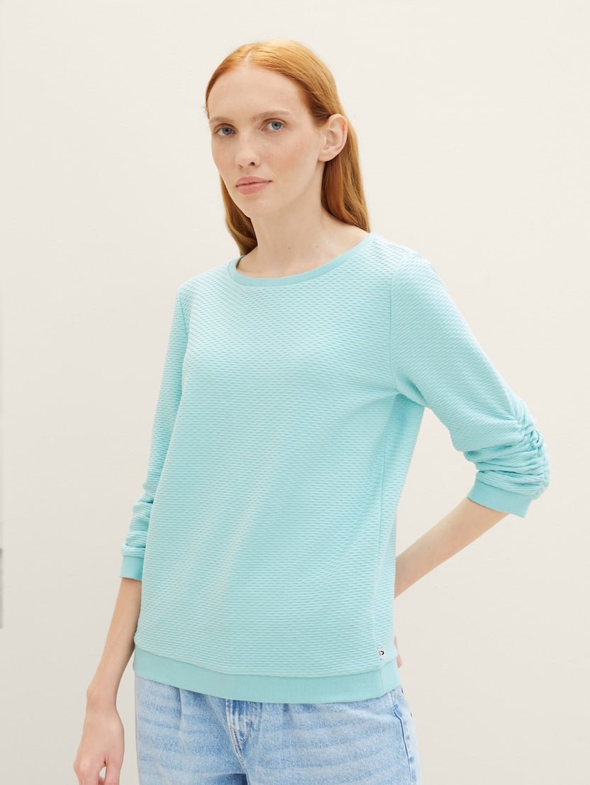 TOM TAILOR - Structured sweatshirt - 1039979 - Boutique Bubbles