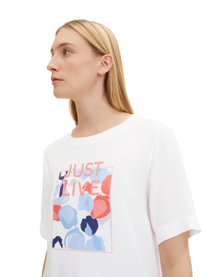 TOM TAILOR - T-Shirt Fabric mix - 1035460 - Boutique Bubbles