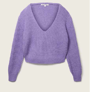 TOM TAILOR - Vneck Sweater - 1035893 - Boutique Bubbles