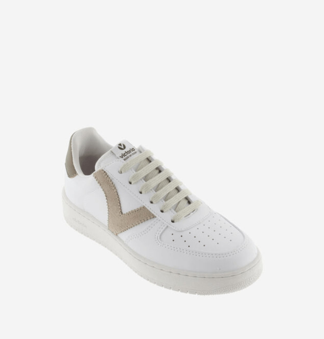 VICTORIA MADRID SYNTHETIC EFFECT CONTRAST LEATHER TRAINER - Boutique Bubbles